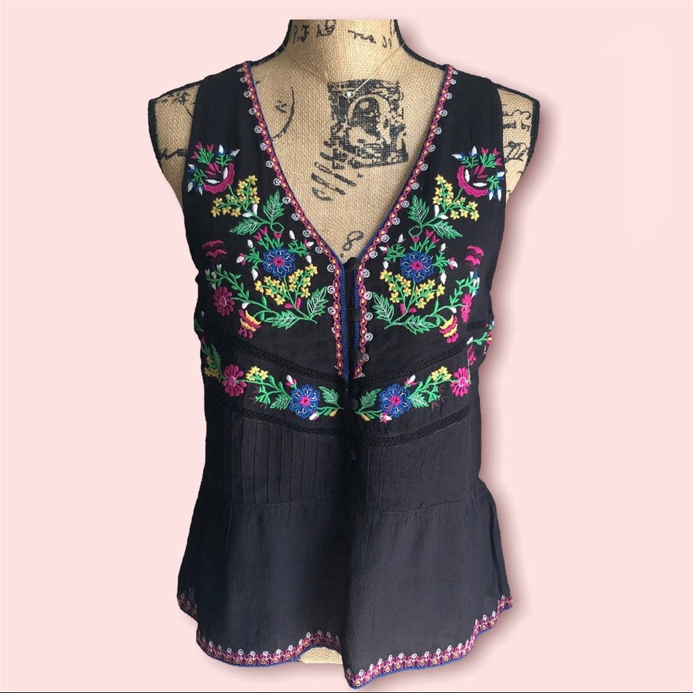 ☕️ Floral detailed blouse from Anthropologie’s Maeve collection